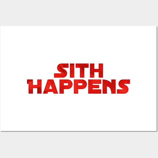 Sith Happens Wall Art by trubble